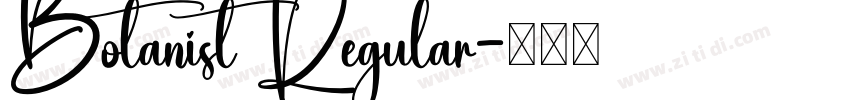 Botanist Regular字体转换